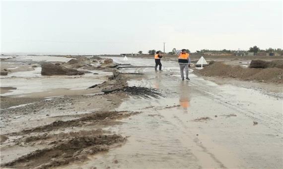 سیلاب به 370 کیلومتر راه در جنوب کرمان خسارت وارد کرد