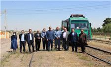 بازدید مدیران شهری منطقه 21 و راه آهن جمهوری اسلامی از مسیر احداثی اتوبوس ریلی
