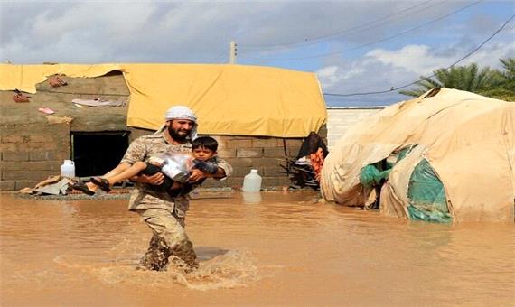 امدادرسانی به مناطق سیل زده کرمان ادامه دارد/ نجات هزار نفر