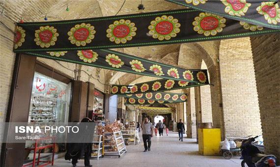 رخت عزای حسینی بر تن بازار کرمان