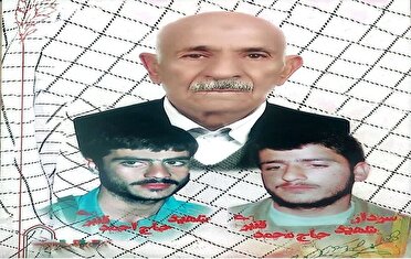 تشییع پدر شهیدان قنبری در روستای لاهیجان رفسنجان