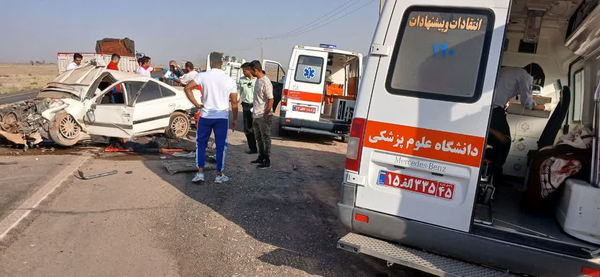 واژگونی پژوپارس با ۲ کشته در محور انار - رفسنجان