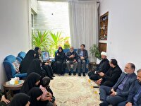 دیدار معاون رئیس‌جمهوربا خانواده شهید علیرضا محمدی در زرند