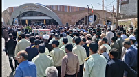تشییع باشکوه شهید امنیت هادی رویاهی در بم