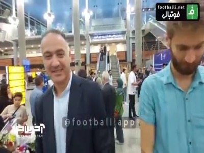 صحبتهای پیمان اکبری در بدو ورود به ایران پس از قهرمانی در رقابت های والیبال قهرمانی جوانان جهان