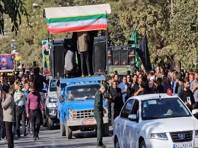 تشییع شهید «رحیم محمدی» در زرند