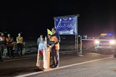افتتاح یک طرح راهسازی در شهرستان انار
