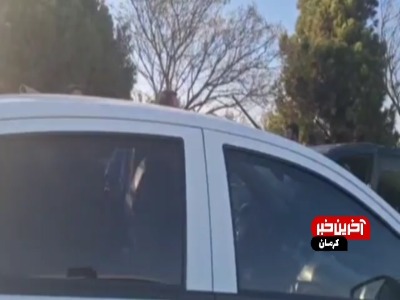تصاویری از تصادف زنجیره‌ای در ورودی کرمان