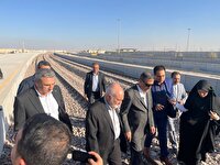 بازدید معاون اجرایی رئیس جمهور از پایانه مرزی ریلی شلمچه