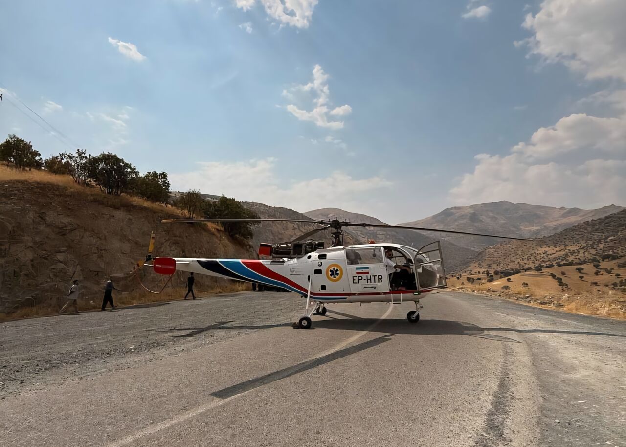 اورژانس هوایی کرمان ناجی مَرد ۵۲ ساله بردسیری شد