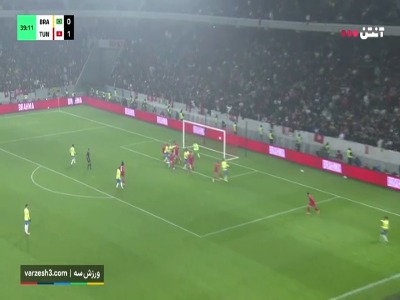گل اول برزیل به تونس توسط استوائو