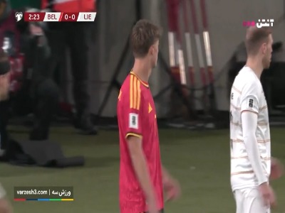 گل اول بلژیک به لیختن اشتاین
