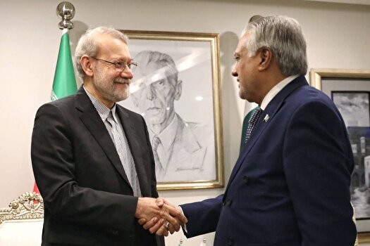 دیدار لاریجانی و وزیر امور خارجه پاکستان