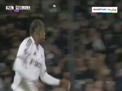 گل چهارم فولام به منچسترسیتی توسط چوکوئزه