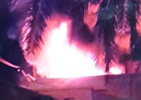 جانفشانی مأموران پلیس فاریاب در نجات جان شهروندان از آتش‌سوزی عمدی