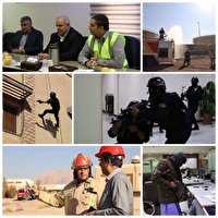 برگزاری رزمایش ترکیبی پدافند غیرعامل در نیروگاه سیکل ترکیبی شهید سلیمانی کرمان