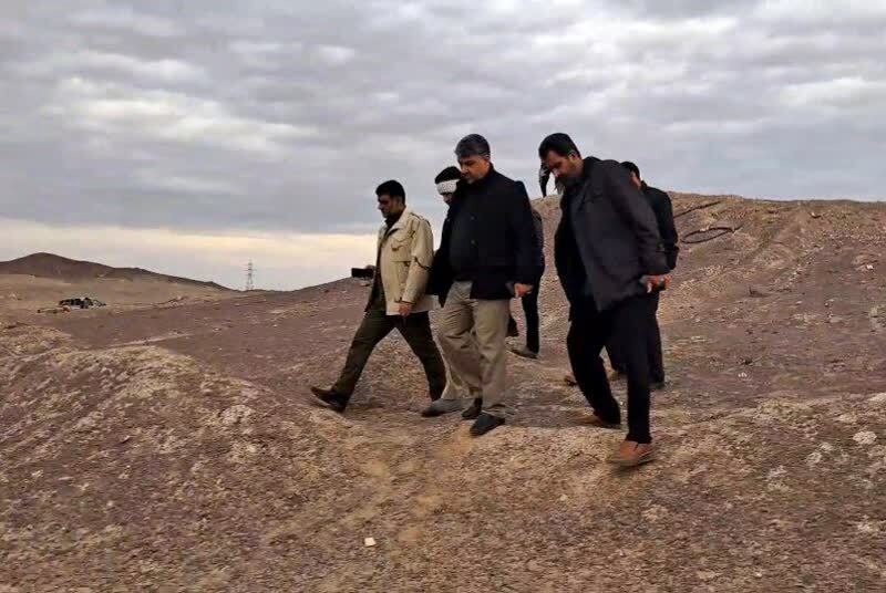 بازدید فرمانده انتظامی استان از محل حادثه تروریستی شب گذشته فهرج