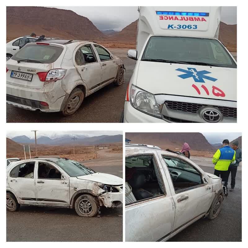 حادثه رانندگی در محور کرمان ــ راور