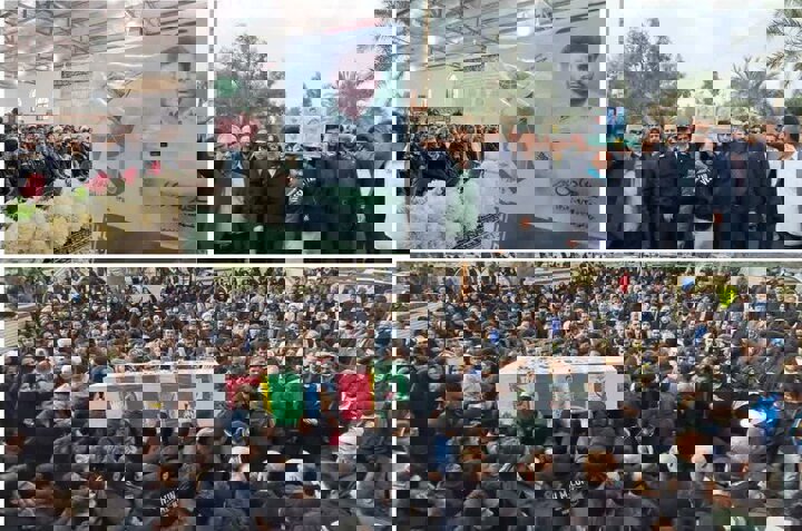 پیکر مطهر شهید «سعید هادی پور» در شهرستان فهرج تشییع شد