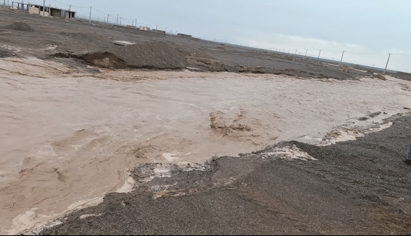 سیلاب در چند محور روستایی شهرستان بم؛ خسارت جدی گزارش نشده است
