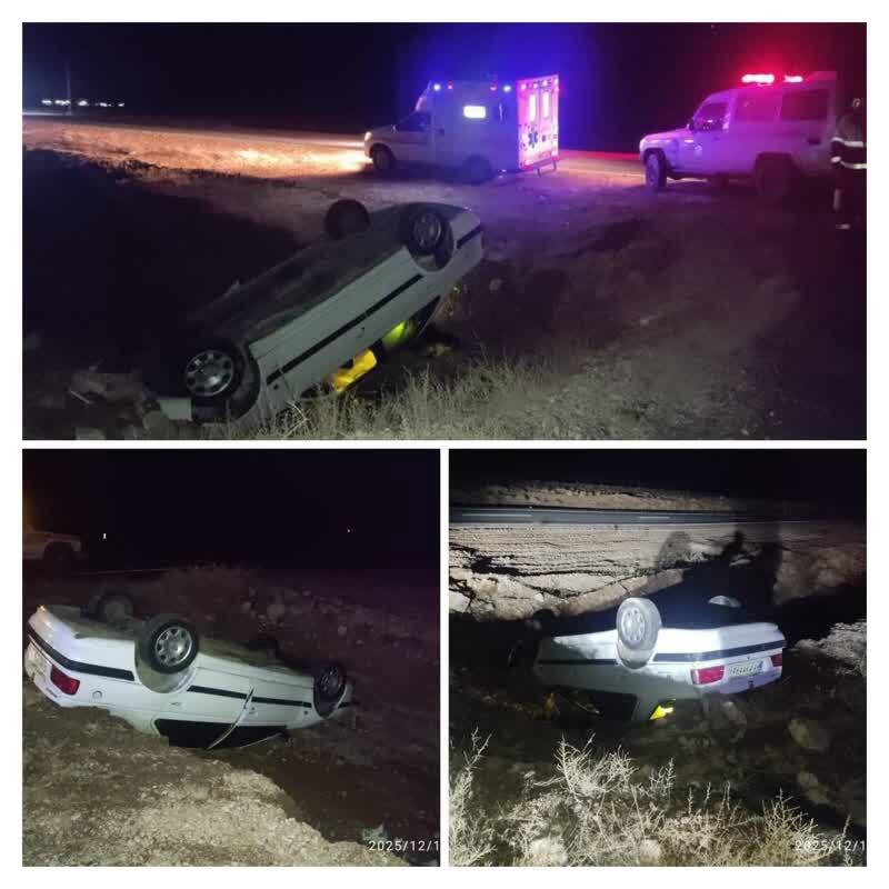 حادثه رانندگی در محور کرمان ــ راور، ۷۵ کیلومتری راور