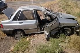 واژگونی پراید در محور زرند–رفسنجان