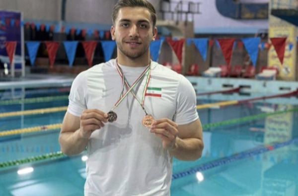 درخشش شناگر کرمانی در مشهد