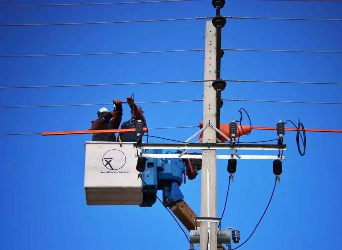 اصلاح شبکه برق روستای جهانی میمند شهربابک
