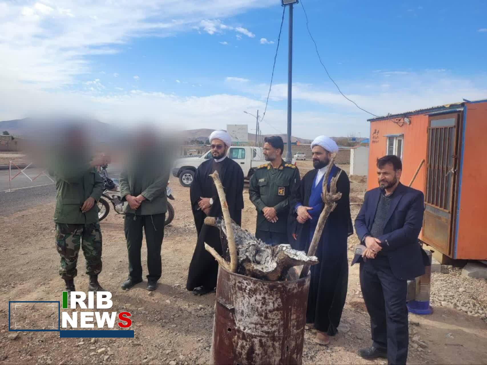 بازدید از ایست بازرسی ورودی شهرستان کوهبنان