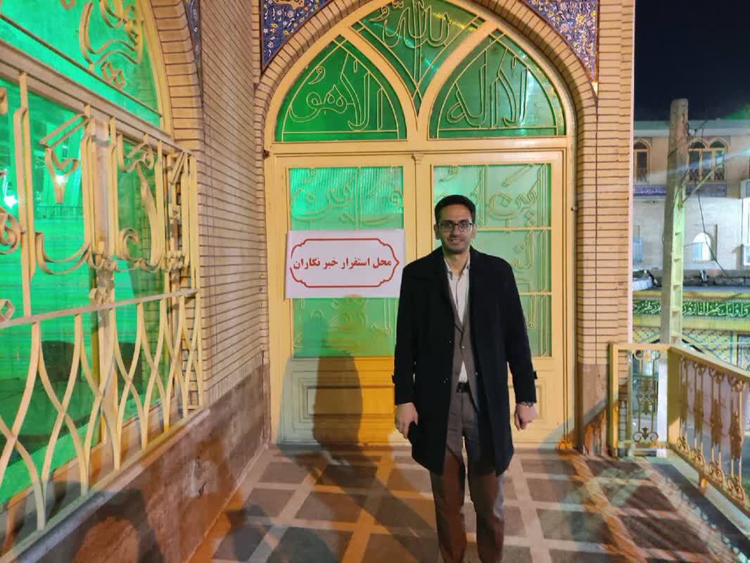 بازدید مدیرکل روابط عمومی استانداری از محل استقرار خبرنگاران مراسم سالگرد