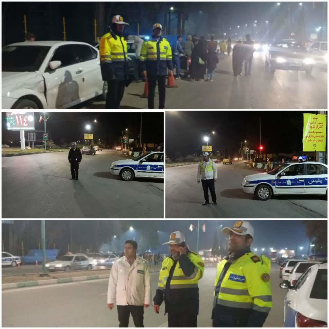 آغاز استقرار و تلاش مضاعف پلیس راهور در گلزار شهدای کرمان