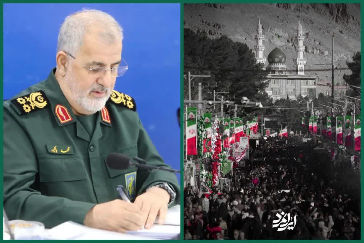 بازدید فرمانده‌کل سپاه از مراسم‌های سالگرد شهید سلیمانی در کرمان