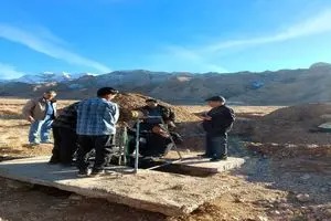 بسته شدن مجرای اصلی قنات جهانی جوپار بر اثر سیلاب اخیر