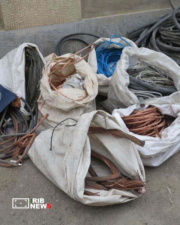 کشف یک تن سیم سرقتی از سارقان تجهیزات انتقال نیرو