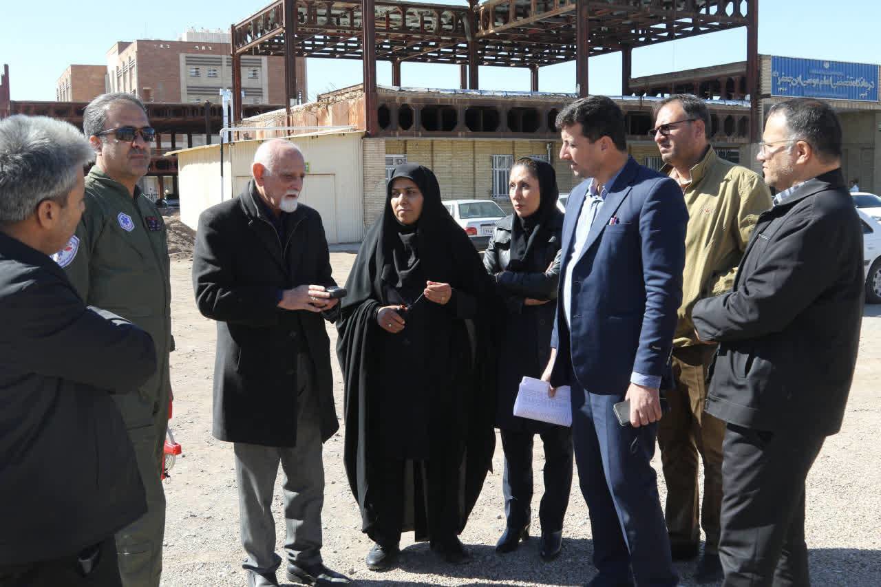 بیمارستان سینای زرند مجهز به پد هلیکوپتر می‌شود