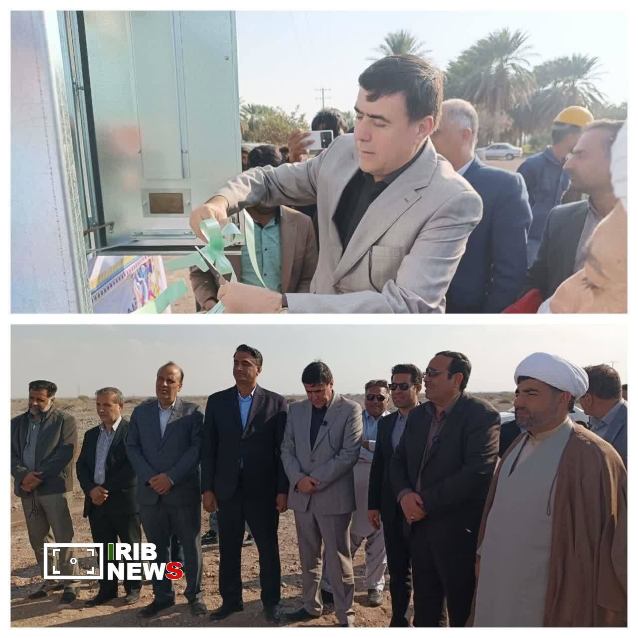 افتتاح طرح های دهه فجر در جازموریان