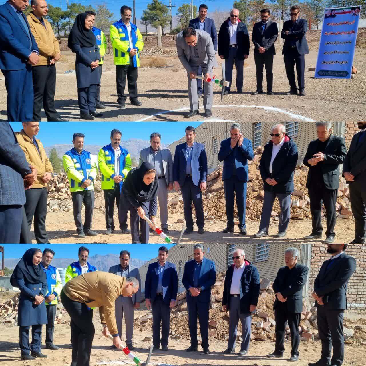 کلنگ‌زنی دو طرح مهم بهداشتی و خدماتی در شهرستان زرند