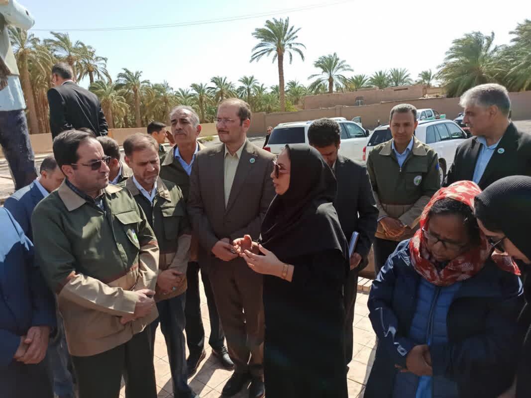 بازدید معاون وزیر جهاد کشاورزی از قنوات باقرآباد و اکبرآباد بروات بم