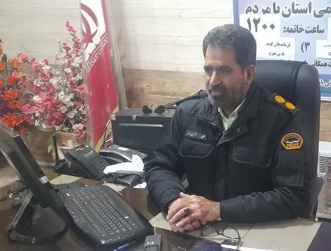 کشف خودروی سرقتی کوئیک با پلاک جعلی توسط پلیس فهرج