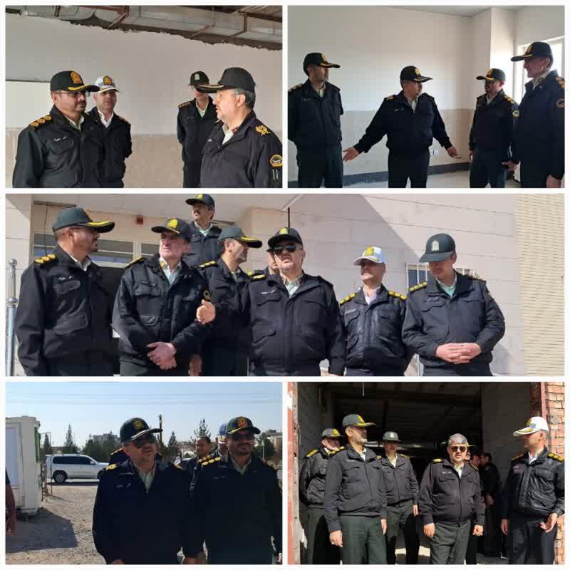 بازدید میدانی فرمانده انتظامی استان از روند احداث طرح‌های عمرانی