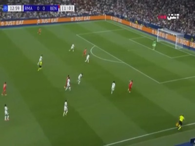 گل اول بنفیکا به رئال مادرید توسط سیلوا