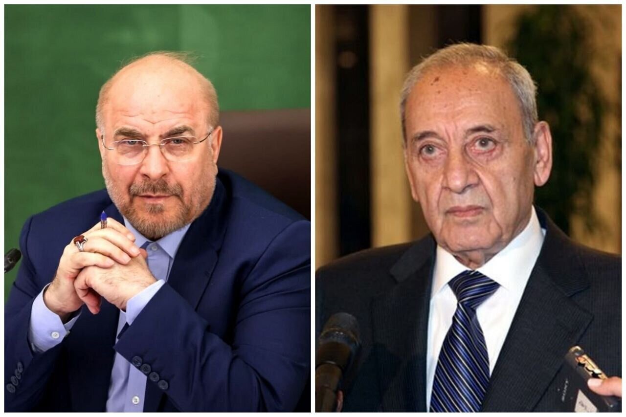 پیام تبریک رئیس پارلمان لبنان برای انتخاب مجدد قالیباف به ریاست مجلس