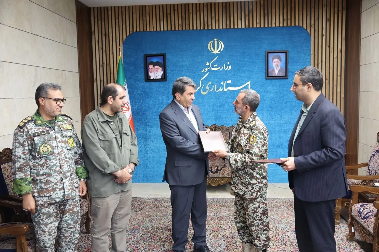 تقدیر فرمانده پدافند هوایی جنوب‌شرق ارتش از استاندار کرمان