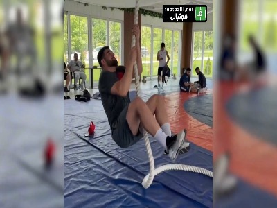 تمرینات انفرادی امیررضا معصومی زیر نظر فردین معصومی