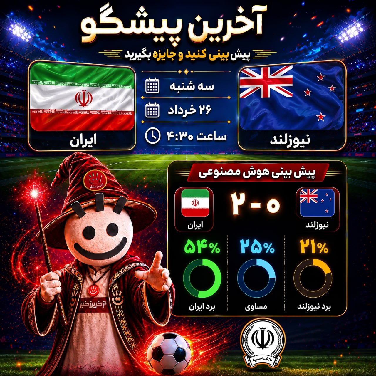 ایران _ نیوزلند؛ یوزها در مقابل جنگجویان اقیانوسیه!