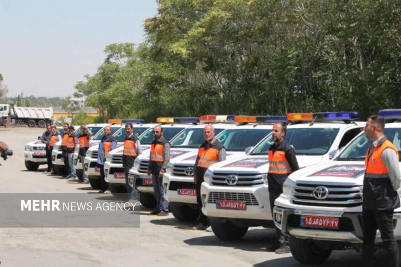 گشت‌های راهداری جنوب کرمان در خدمت بازگشت ایمن عزاداران «رهبر شهید»