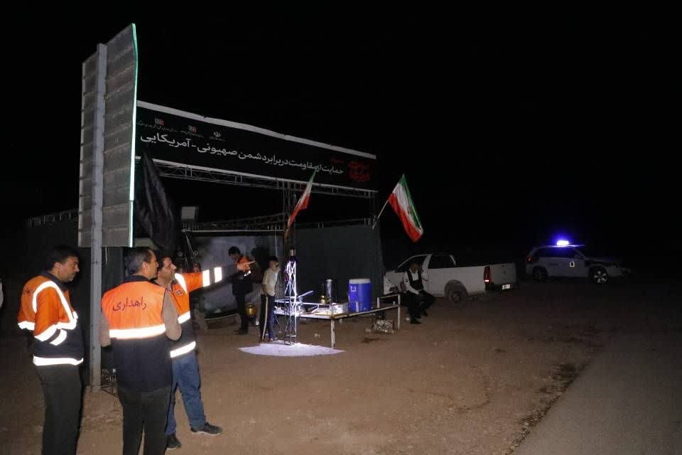 میزبانی موکب حضرت علی‌اکبر (ع) راهداری کرمان از زائران آقای شهید ایران