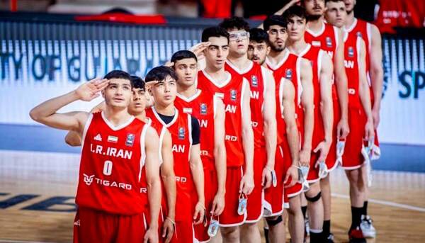 تیم بسکتبال زیر ۱۸ ایران راهی مرحله یک چهارم شد