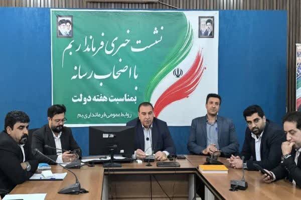 افتتاح و کلنگ‌زنی ۹۸۴ میلیارد ریال پروژه‌های عمرانی در شهرستان بم