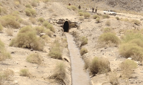قنات ۸۰۰ ساله سروستان بم پس از ۳۰ سال دوباره جان گرفت